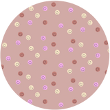 Autocollant mural rond - Smiley