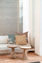 Designer indoor pillow with hand-drawn print by Annet Weelink Design