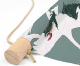 Textile Poster - Stork Teal Annet Weelink Design