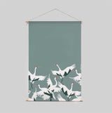 Textielposter - Stork Teal