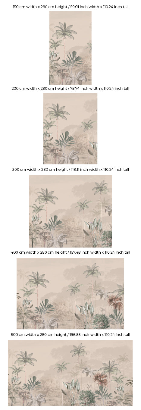 Jungle Wallpaper - TROPICAL WILDERNESS - Soft