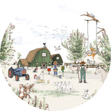 Autocollant mural rond - Animal Farm
