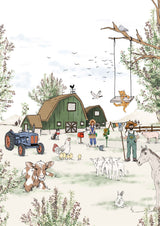 Textile Poster - ANIMAL FARM Annet Weelink Design