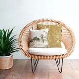 Accent pillow matching Annet Weelink Design wallpaper collection