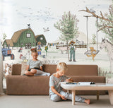 Animal Wallpaper - Animal Farm Annet Weelink Design