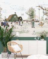 Animal Wallpaper - Animal Farm Annet Weelink Design