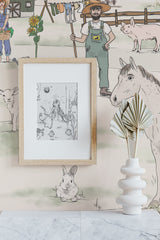 Animal Wallpaper - Animal Farm Annet Weelink Design