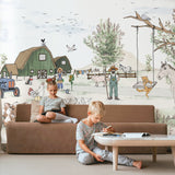 Animal Wallpaper - Animal Farm Annet Weelink Design