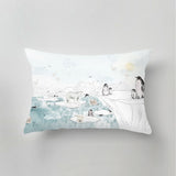 Accent pillow matching Annet Weelink Design wallpaper collection
