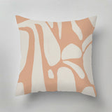 Designer indoor pillow with hand-drawn print by Annet Weelink Design