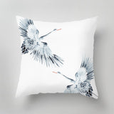 Designer indoor pillow with hand-drawn print by Annet Weelink Design