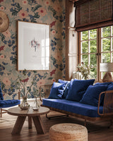 Behang op rol - Feline Forest Flowers