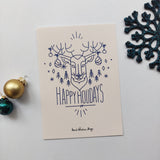 Set van 2 kerst ansichtkaarten