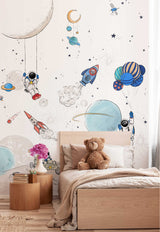 Astronaut Wallpaper - Into the Galaxy Annet Weelink Design