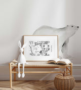 Single Wall Decal - Polar bear Annet Weelink Design