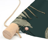 Textielposter - JUNGLE JAZZ donker teal