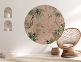 Round wall sticker - Jungle Jazz Annet Weelink Design