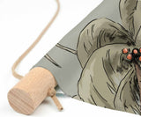 Textile Poster - JUNGLE JAZZ dusty mint Annet Weelink Design