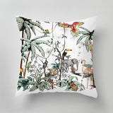 Designer indoor pillow with hand-drawn print by Annet Weelink Design