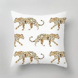 Designer indoor pillow with hand-drawn print by Annet Weelink Design
