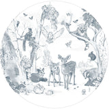 Round wall sticker - Magical Forest