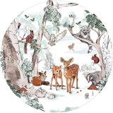 Round wall sticker - Magical Forest Annet Weelink Design