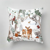 Designer indoor pillow with hand-drawn print by Annet Weelink Design
