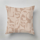 Designer indoor pillow with hand-drawn print by Annet Weelink Design