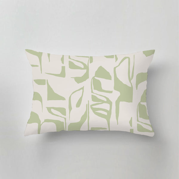 Outdoor Pillow - Aurora Blocks Green