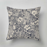Designer indoor pillow with hand-drawn print by Annet Weelink Design