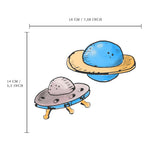 Single Wall Decal - Planets Annet Weelink Design