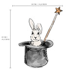 Single Wall Decal - Circus rabbit
