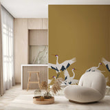 Bird Wallpaper - Stork Annet Weelink Design