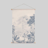 Textile Poster - Scenic Landscape Tonal Blue Annet Weelink Design