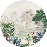 Runder Wandaufkleber - Scenic Landscape