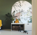 Round wall sticker - Prehistoric Annet Weelink Design