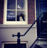 Kerstraamsticker - Hert