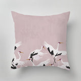 Designer indoor pillow with hand-drawn print by Annet Weelink Design