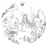 Adesivo da parete rotondo - Underwater Wonders