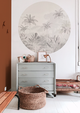 Pegatina de pared redonda - Tropical Wilderness