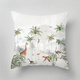 Designer indoor pillow with hand-drawn print by Annet Weelink Design