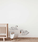Single Wall Decal - Swans