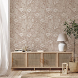 Wallpaper on roll - Amelia Flower beige