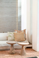 Soft decorative cushion made in the Netherlands from Spanish fabric