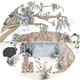 Autocollant mural rond - Australia
