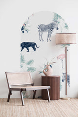Peel and stick Arch Wallpaper Decal - Chiq safari Annet Weelink Design