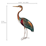 Single Wall Decal - Crane bird Annet Weelink Design