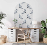 Peel and stick Arch Wallpaper Decal - Cranes Annet Weelink Design