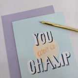 Greeting card - CHAMP Annet Weelink Design