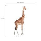 Autocollant mural séparé - Girafe sauvage
